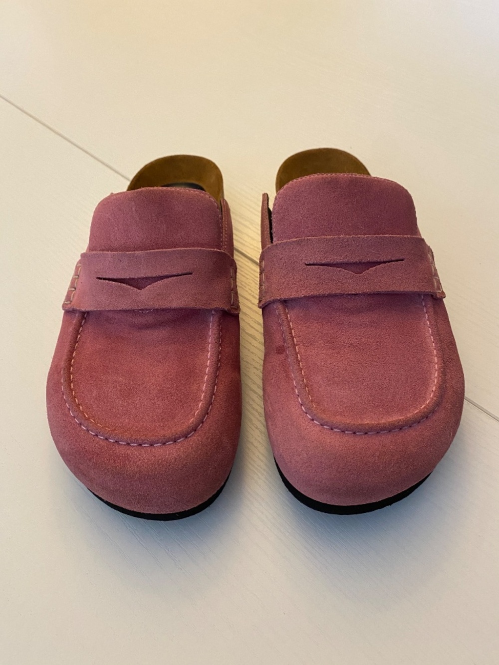 JW Anderson Pink Suede Penny Loafers Size 7.5 to 8 (EU 38) - Picture 5 of 14